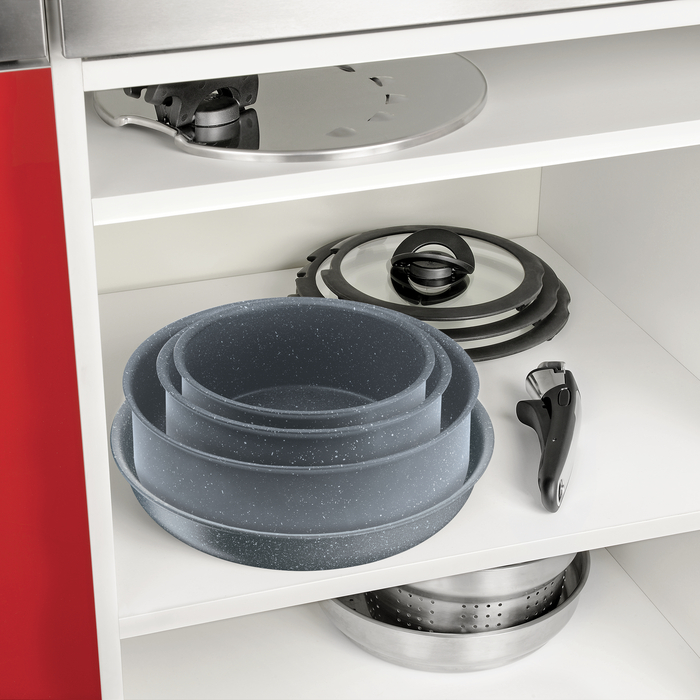 INGENIO Gris moucheté Poêle 24 cm Induction