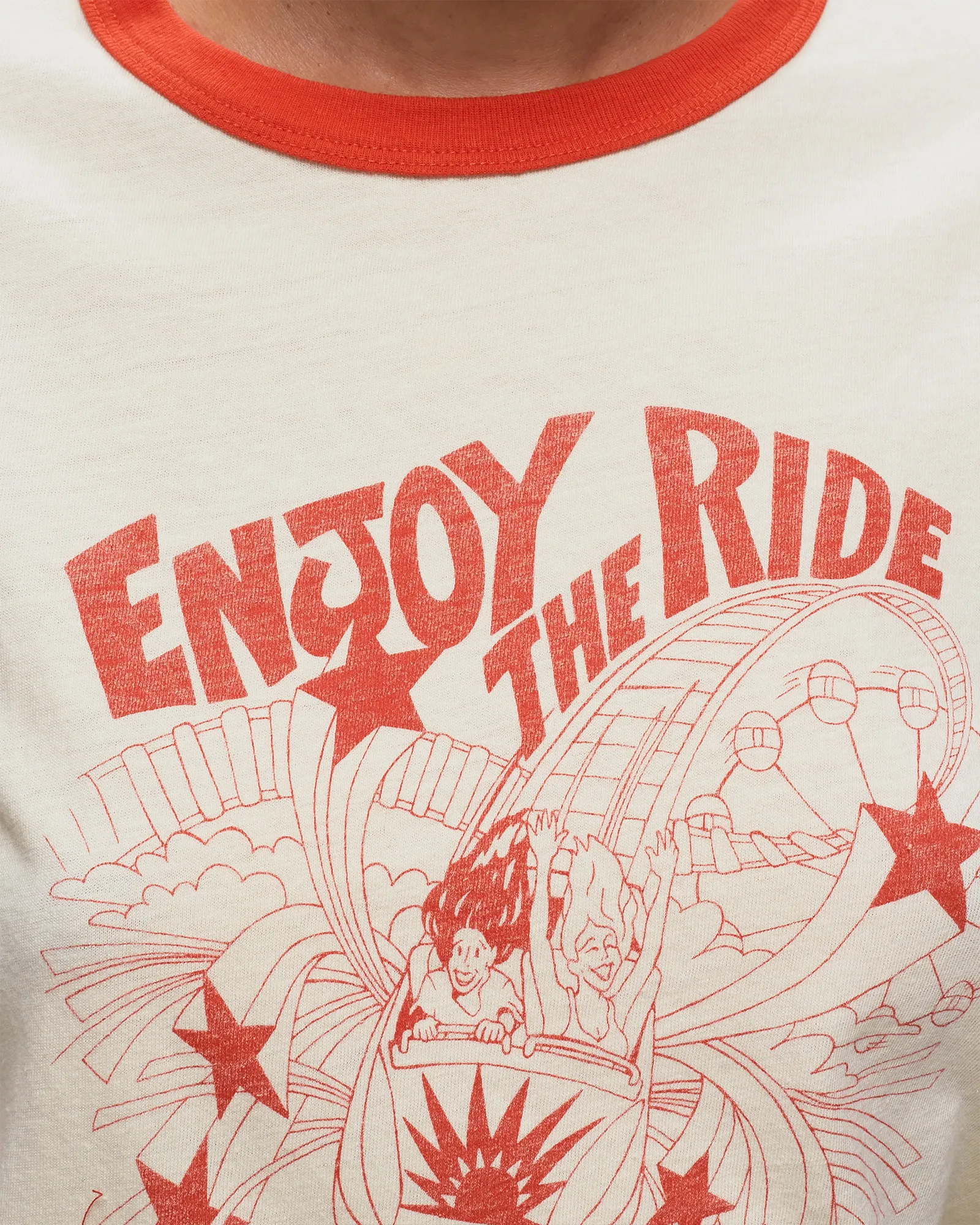 Re/Done RINGER TEE ENJOY THE RIDE