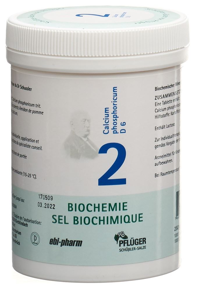 PFLUEGER Nr 2 Calcium phosphoricum 6 D<br>250 g, Tablette