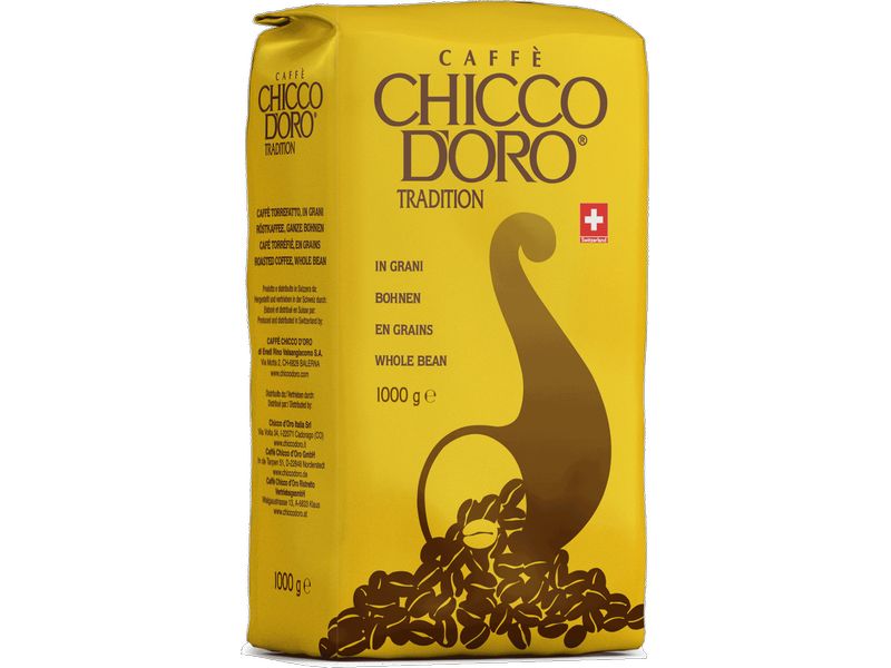 Chicco d'Oro Kaffeebohnen Tradition 1 kg Röstkaffee in Bohnen