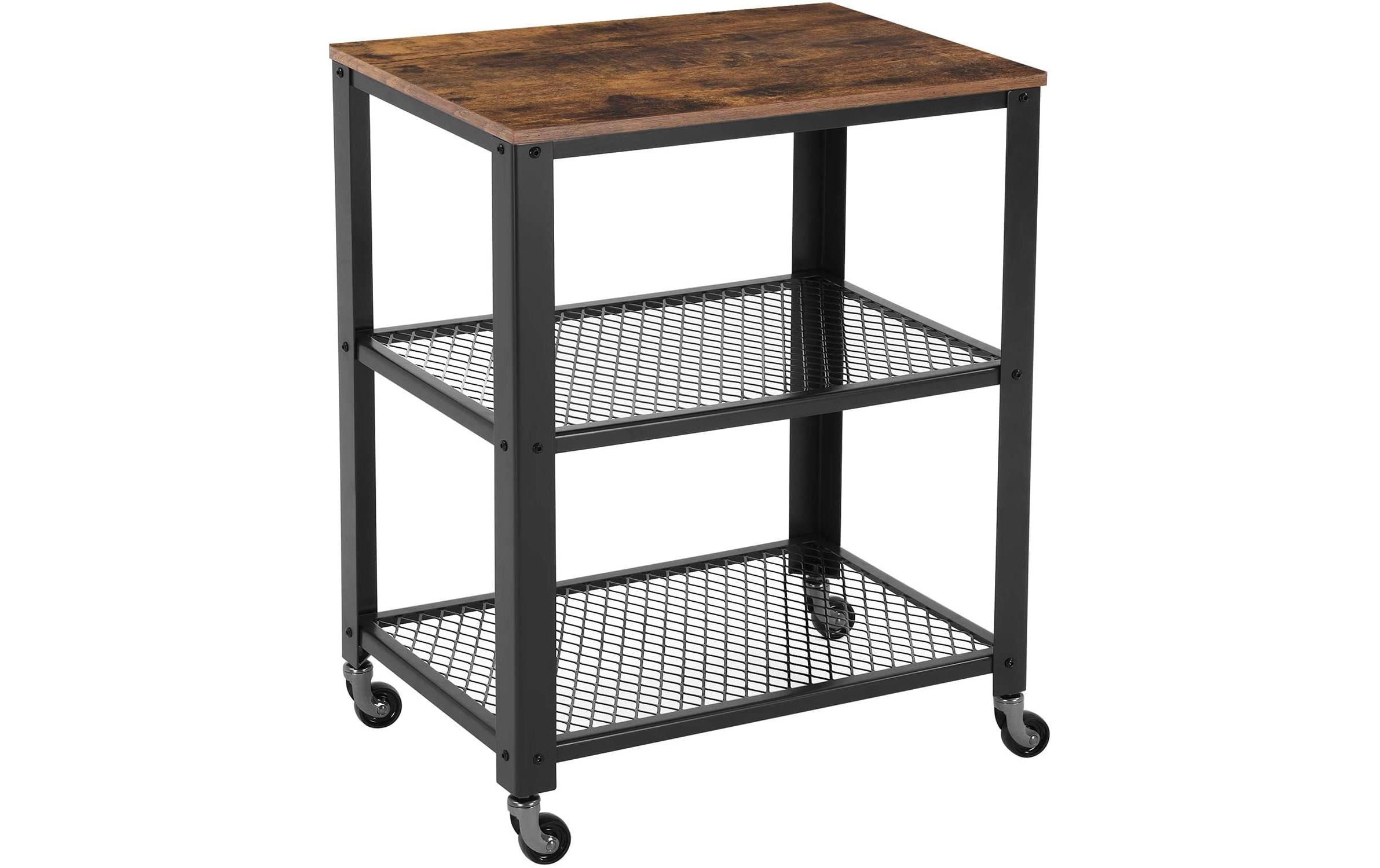 Bartrolley mit Rollen, 60 x 77.5 cm, Braun/SchwarzModerner Barwagen