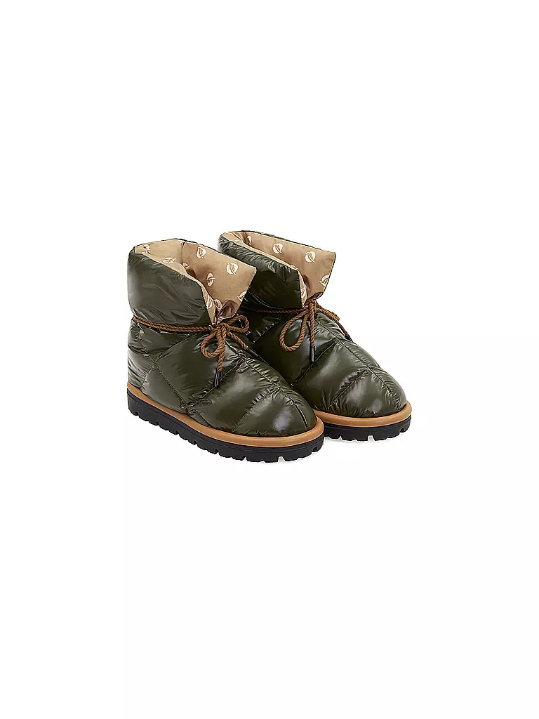 FLUFIE Snowboots SHINY olive