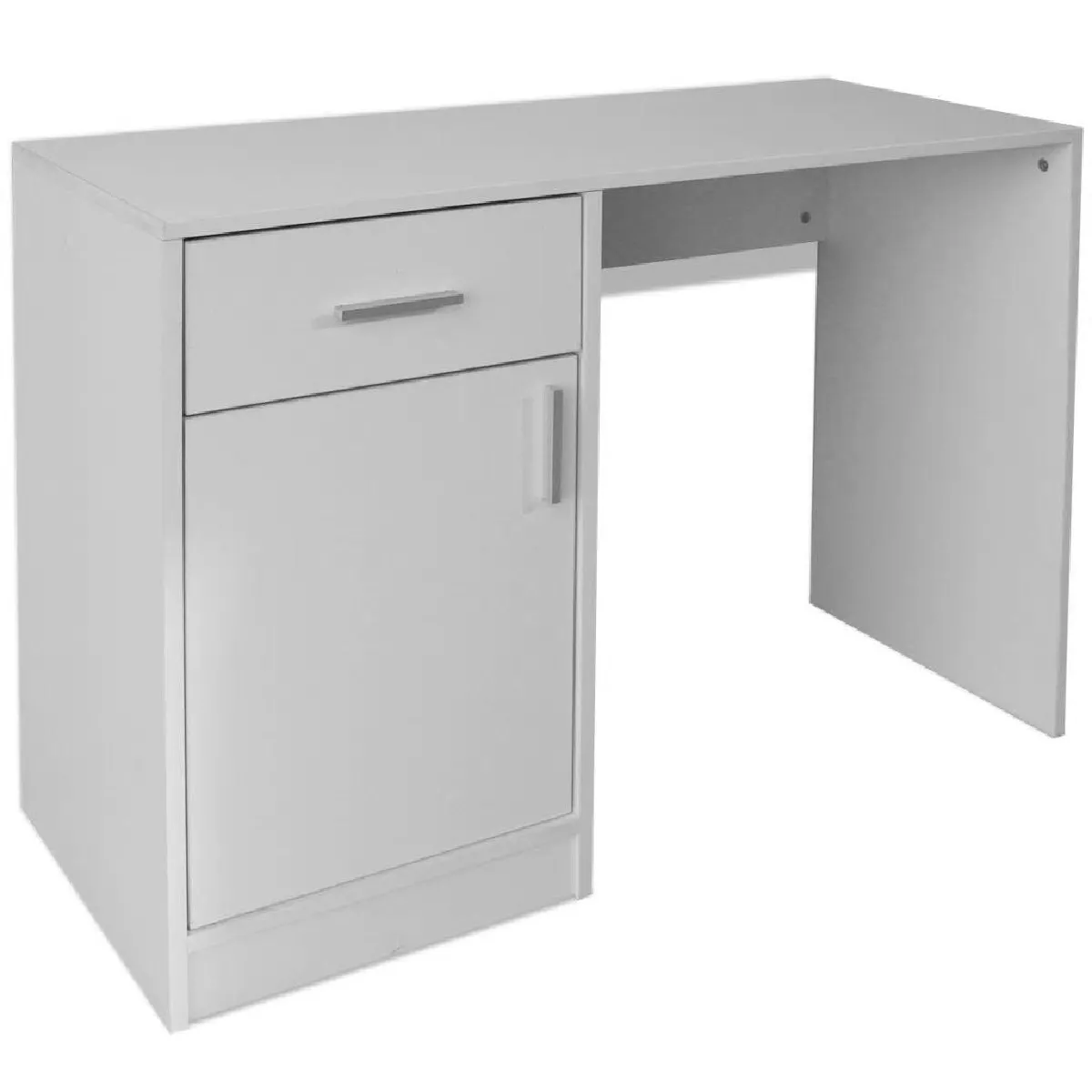 Bureau avec tiroir Helloshop26 - Blanc 100x40x73 cm