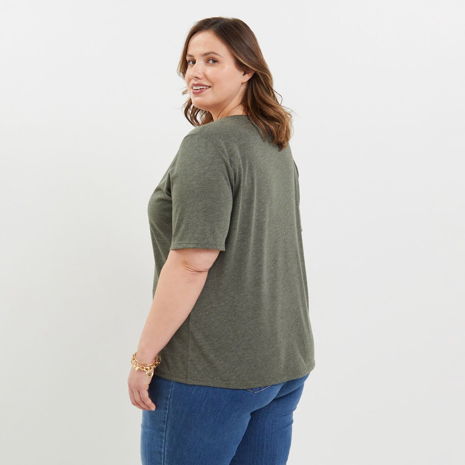 Tshirt col V femme