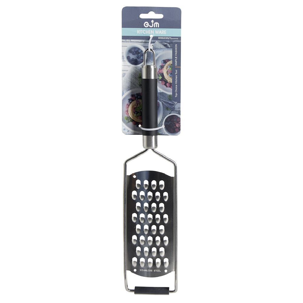 Râpe en inox manche inox avec manche en plastique L.32cm