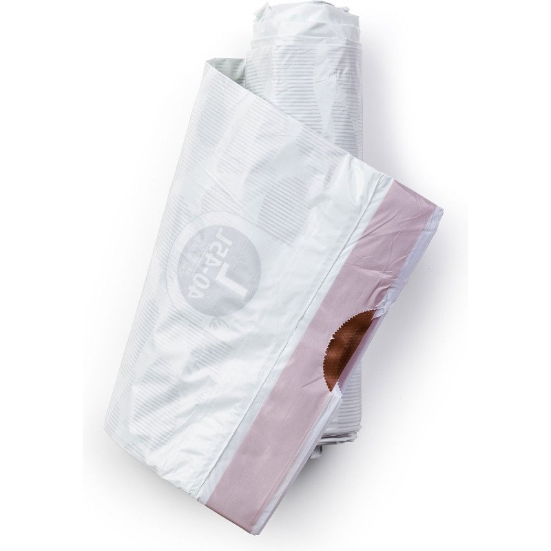 Sac poubelle 40/45 litres à liens coulissants Brabantia L blanc - 10 sacs