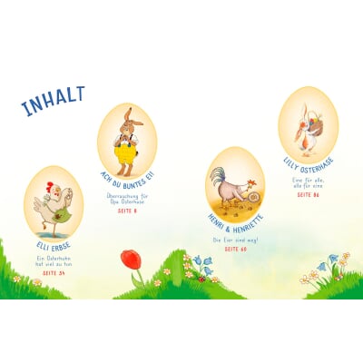 Was Hase und Huhn an Ostern so tun - Vier lustige Bilderbuchgeschichten | Vier fröhliche Ostergeschichten