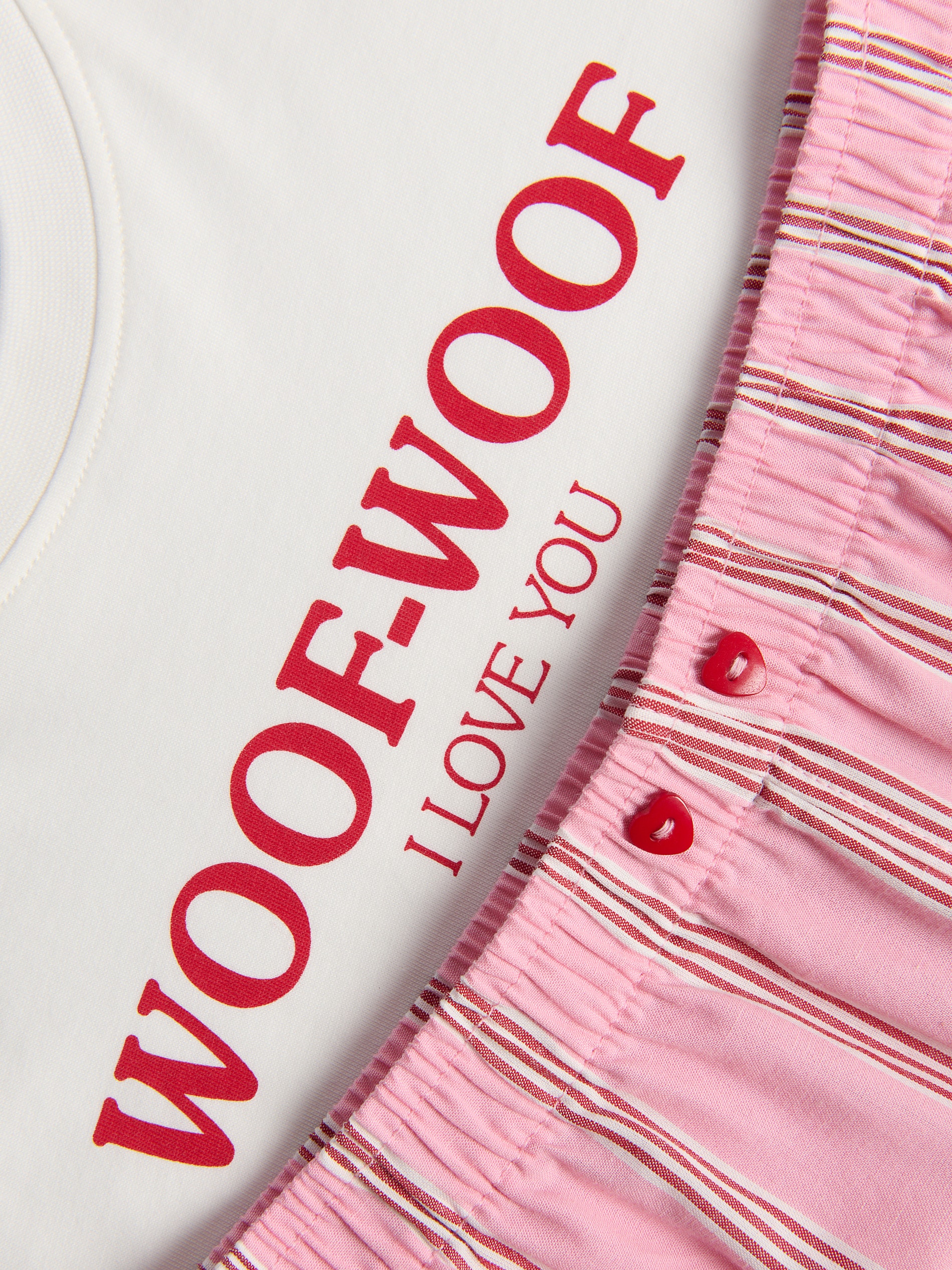 Zweiteiliges Pyjama-Set aus Baumwolle