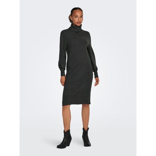 ONLY Sasha Strikkjole, Dark Grey Melange, XS