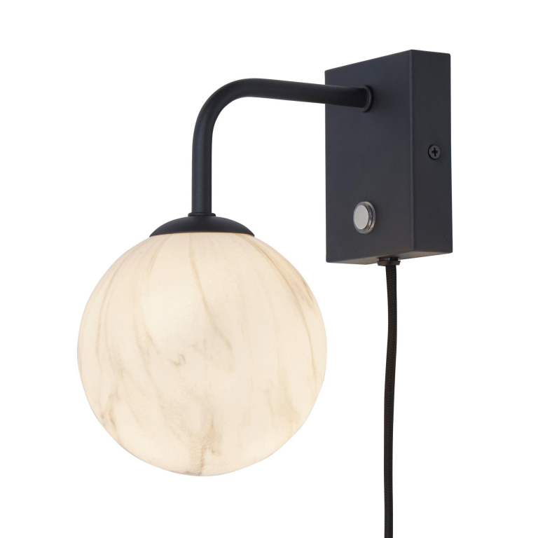 It's about Romi Carrara wandlamp zwart