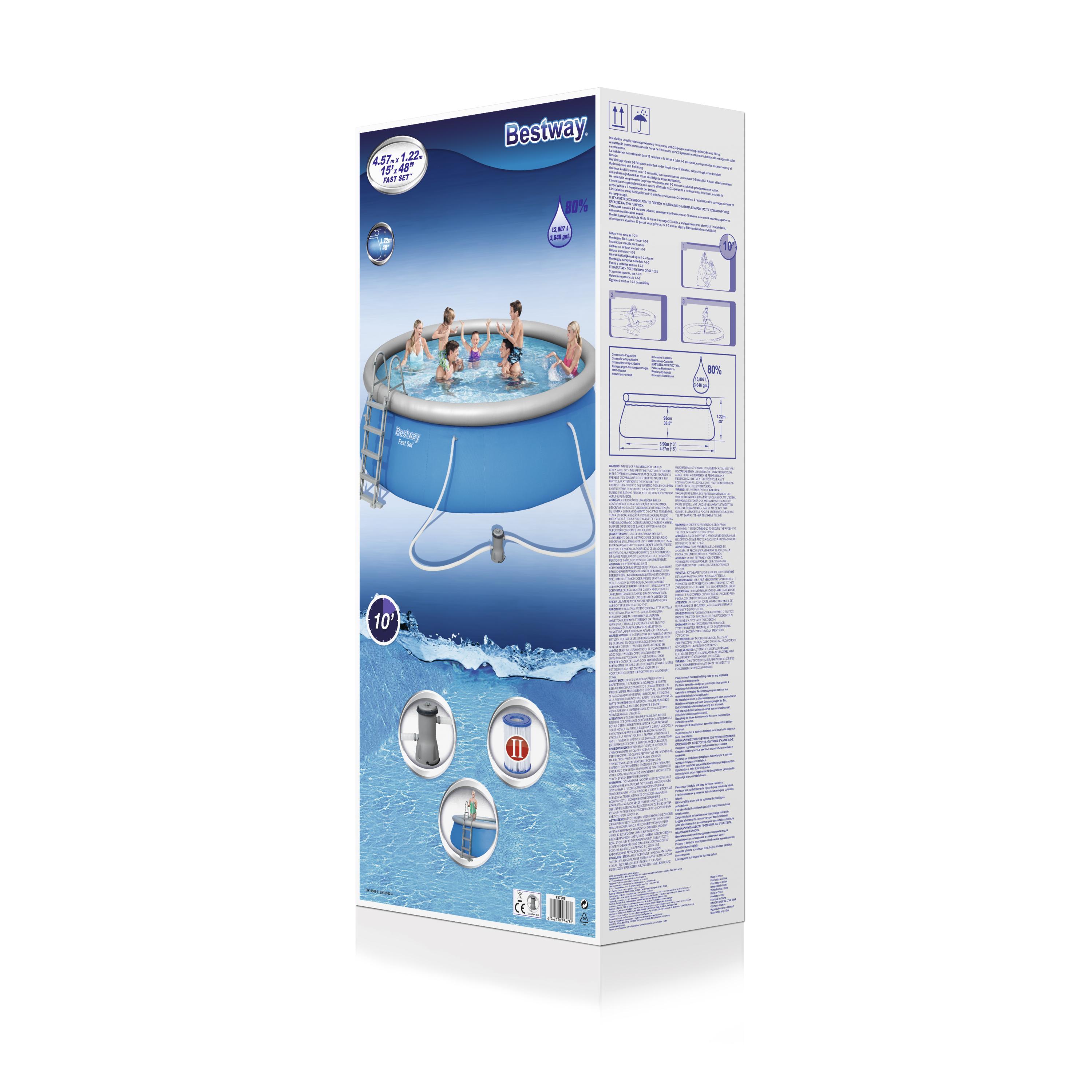 Bestway Pool mit Filterpumpe 457 x 122 cm