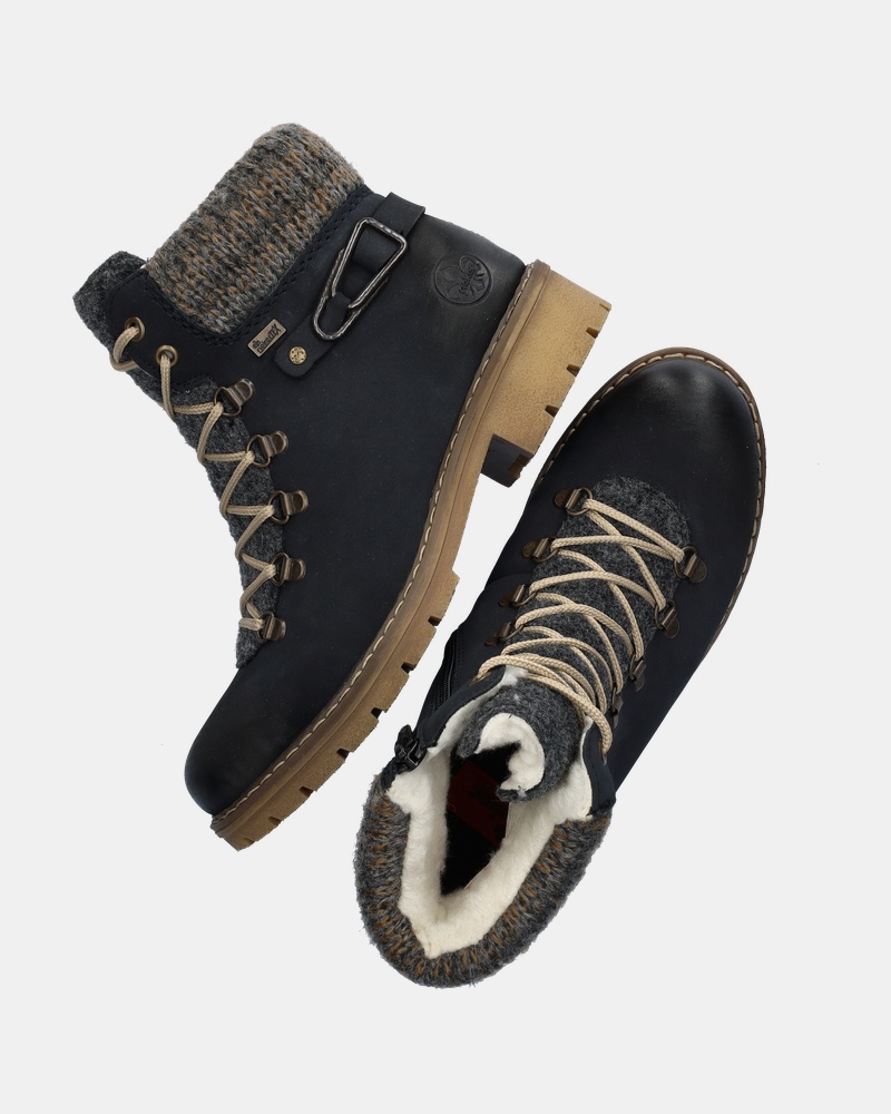 Rieker Veterboots  - blauw