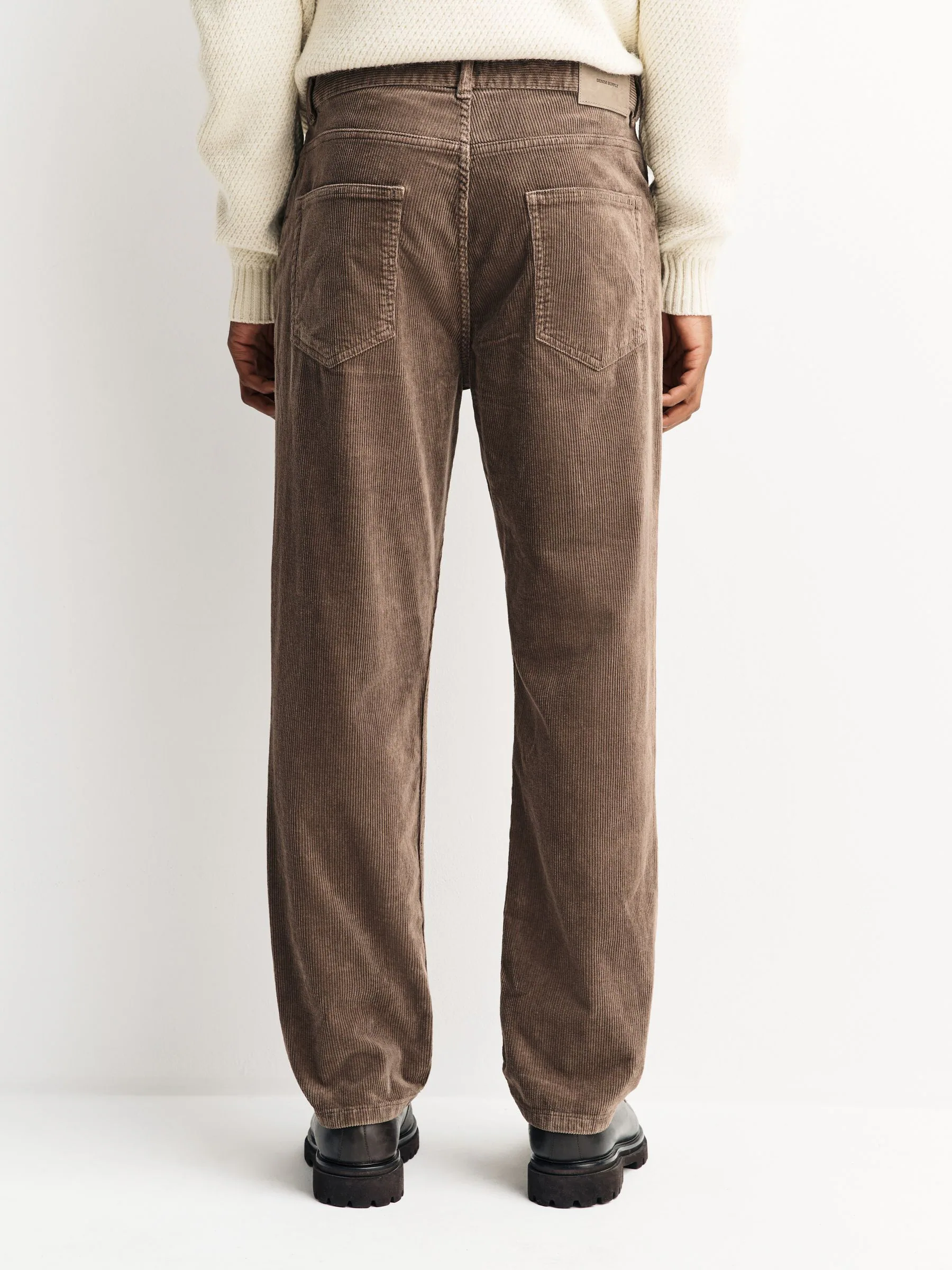 Paddenstoelbruin - Corduroy 5 Pocket Stretch Trousers