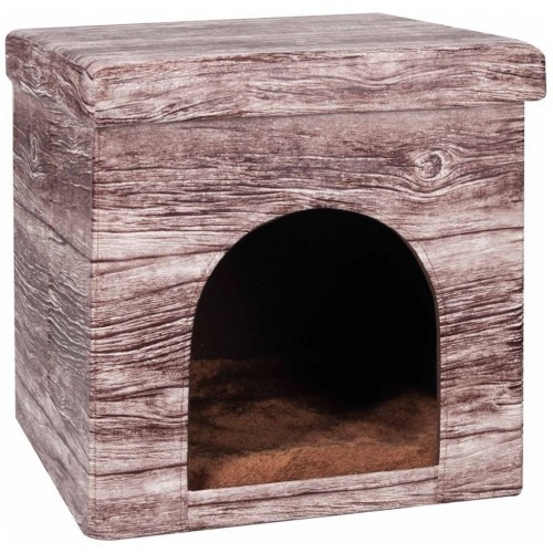 Cama Chalé para Animais de Estimação, Marrom