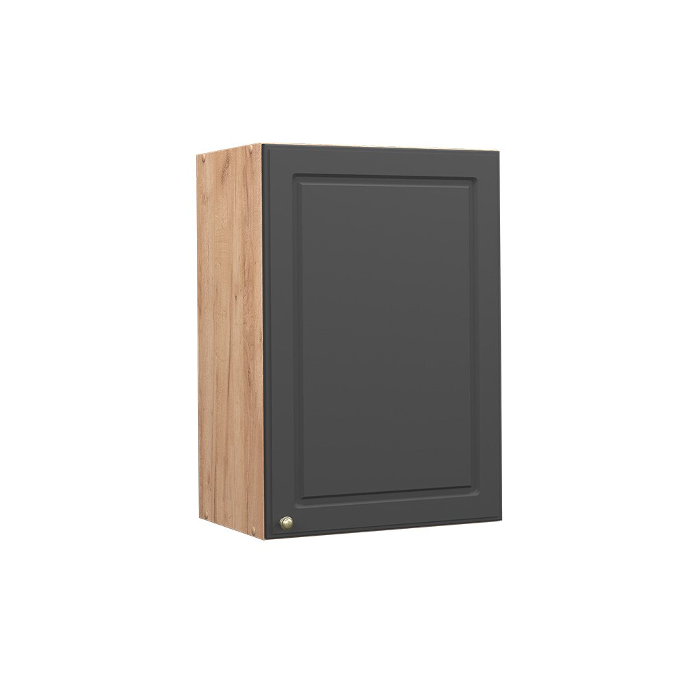 Vicco Hängeschrank Küchenschrank Küchenmöbel Fame-Line Eiche Anthrazit-Gold Landhaus 50 cm Küche Einbauküche Hängeschrank Drehtür Einlegeboden Küchenzeile