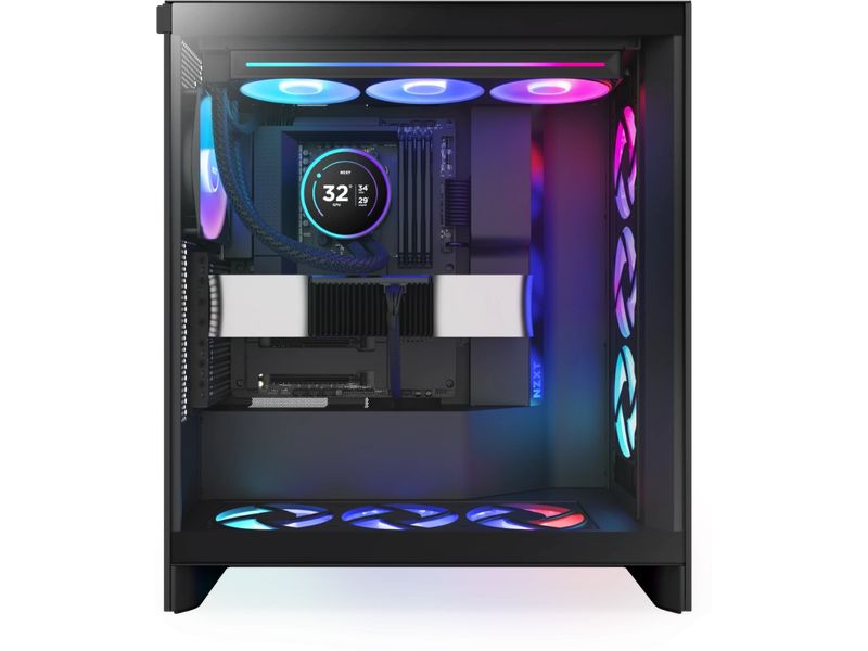 NZXT Wasserkühlung Kraken Elite 360 RGB Schwarz Wasserkühler für Intel und AMD Prozessorsockel mit LCD-Display und leuchtenden, leisen RGB-Lüftern
