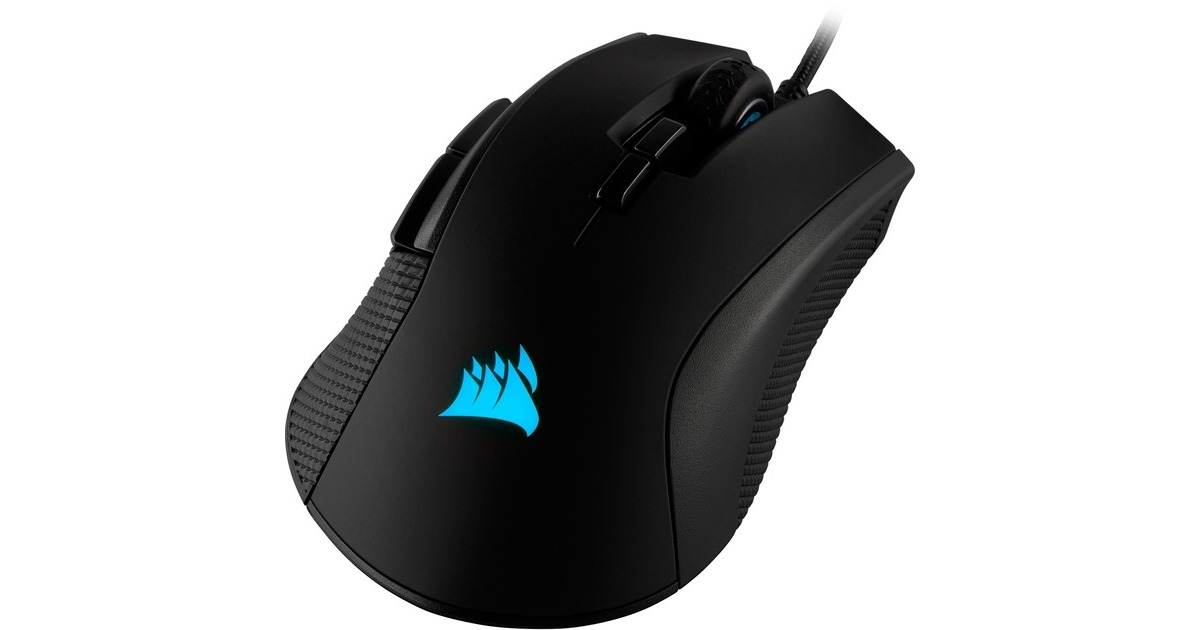 CorsairIronclaw RGB Gaming Mouse  (Zwart, 18.000 dpi, RGB leds)