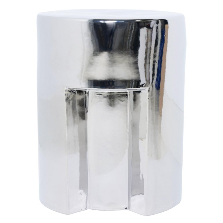 HKliving Stoneware bijzettafel Chrome
