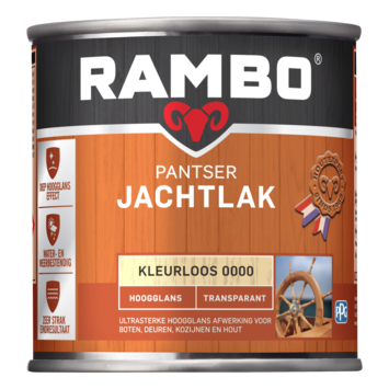 Rambo pantser jachtlak transparant hoogglans kleurloos 250 ml