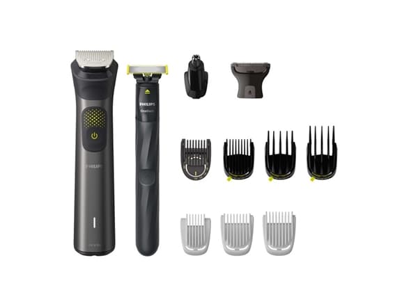 Philips Philips Multigroom Series 9000 13-i-1 Ansikt, hår og kropp MG9530/15 Selvslipende metallblad Kjøretid opptil 120 min.