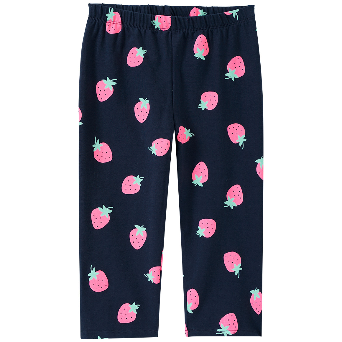 Yigga Mädchen Capri-Leggings mit Allover-Print dunkelblau / pink