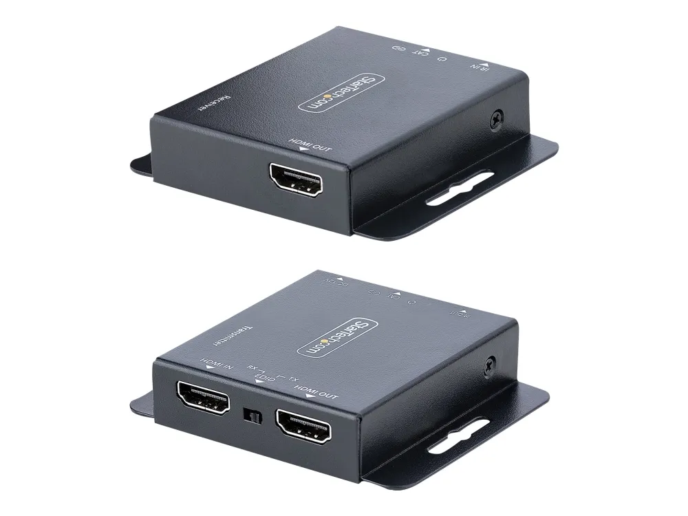 StarTech.com HDMI Extender over CAT6/CAT5, 4K 30Hz/130ft (40m) or 1080p 60Hz/230ft (70m) Video Extender, 4K HDMI over Ethernet Extender, PoC HDMI Transmitter and Receiver Kit, IR Extension - Local Video Output - Video/audio ekspander - HDMI - over CA