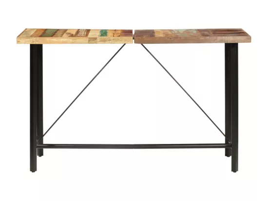 Table de bar 180x70x107 cm Bois de récupération solide