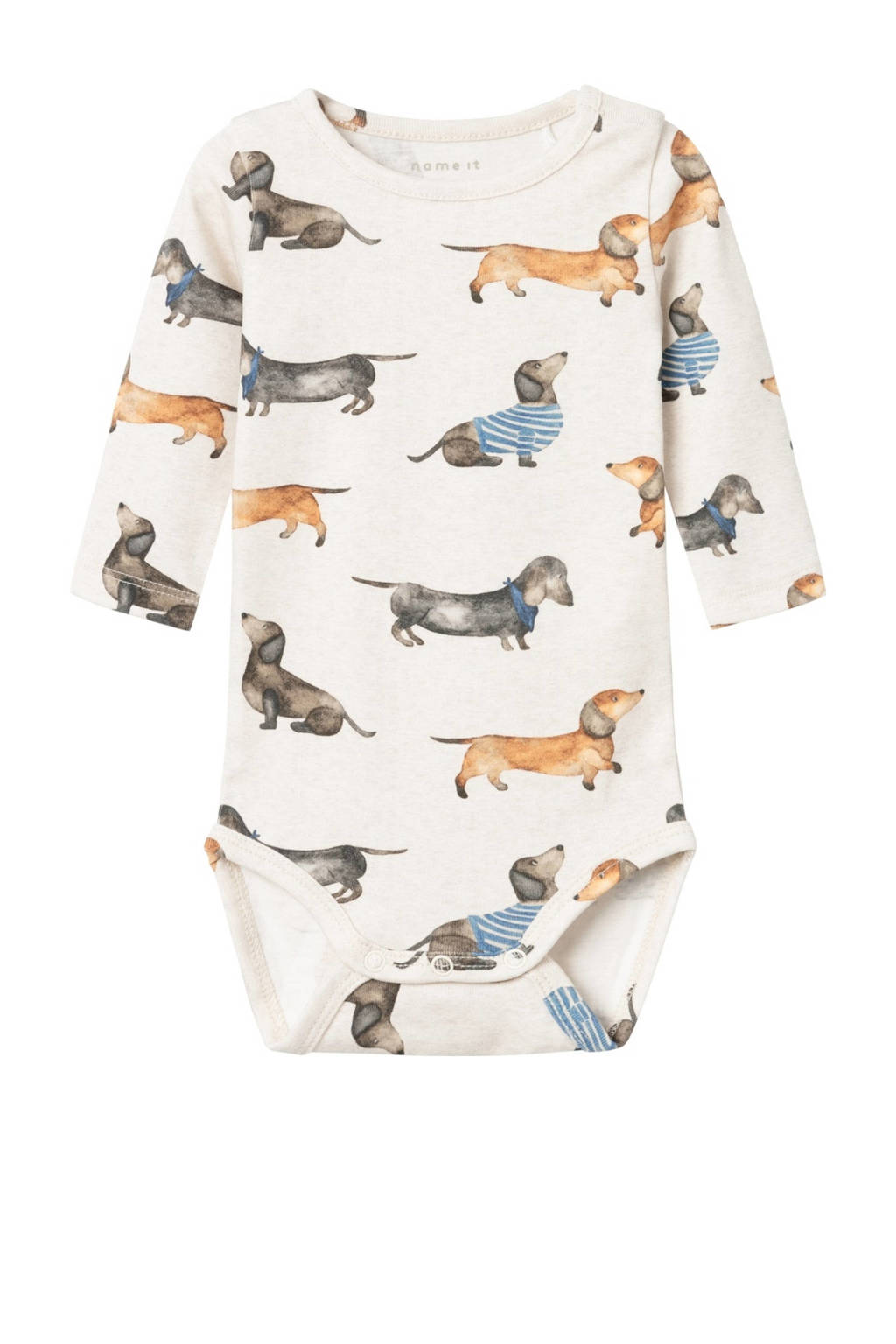 NAME IT romper NBMKINGO zand/groen/blauw