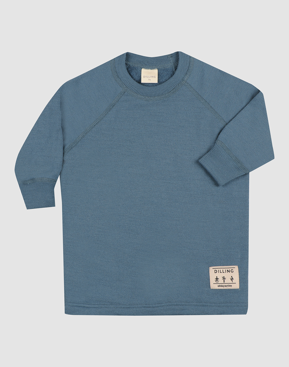 Jurk van merinowollen terry voor baby's