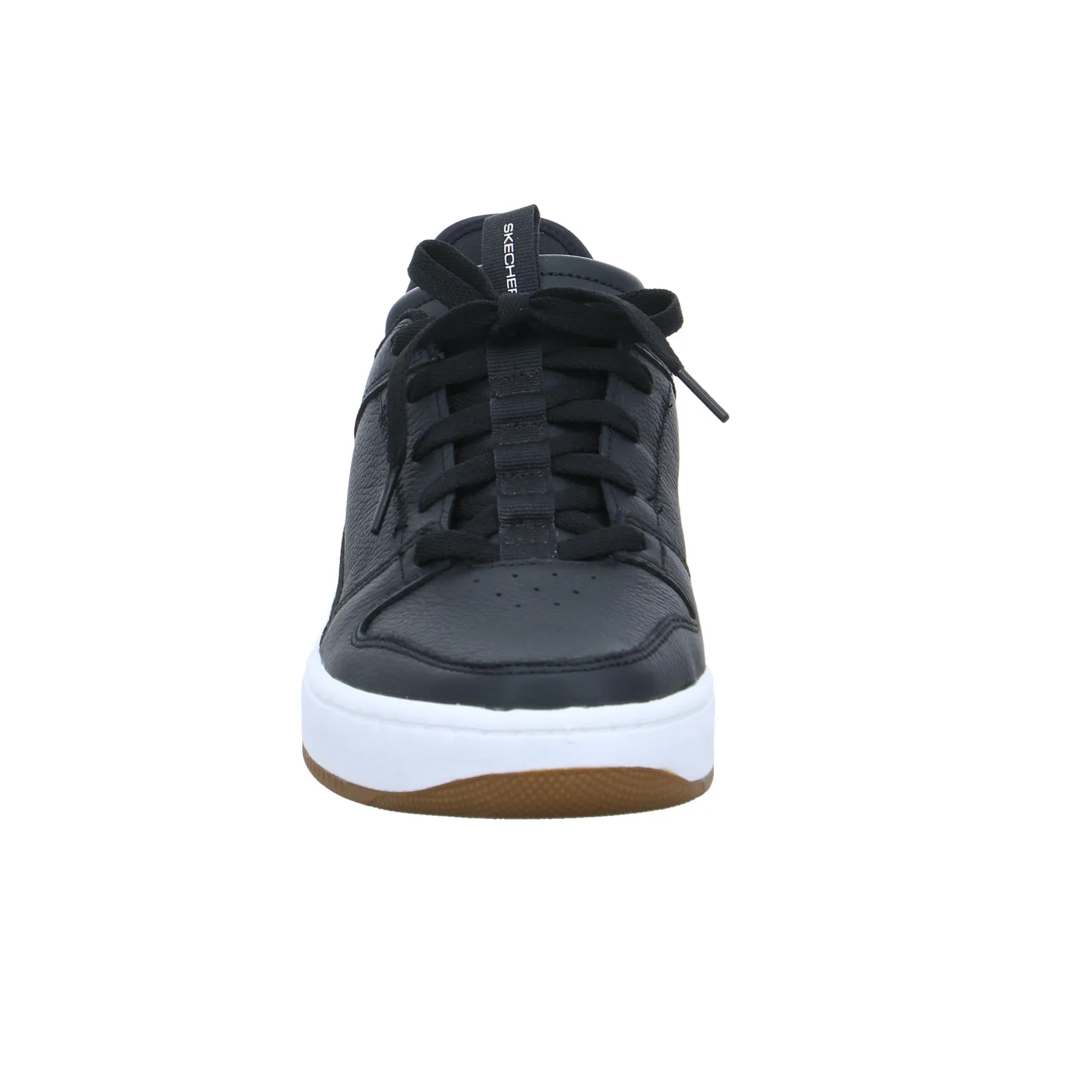 SKECHERS Halbschuhe Sneaker Schwarz Leder