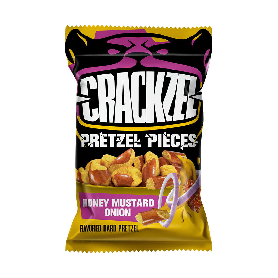 Crackzel Pretzel Pieces Bretzelstücke Honey Mustard 85g MHD:19.4.25