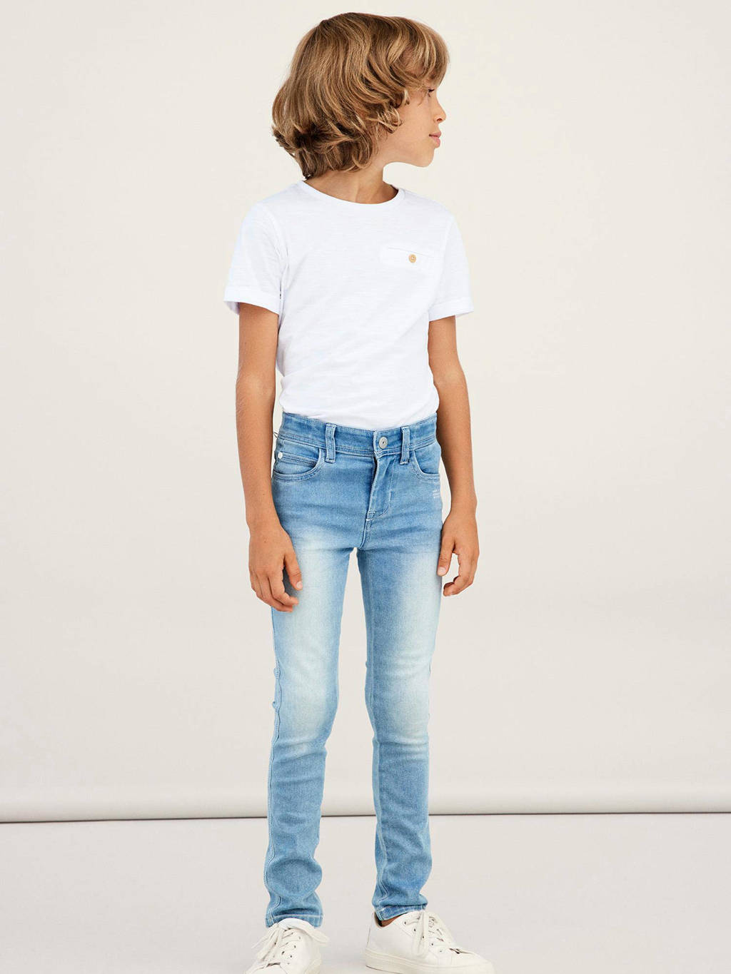 NAME IT slim fit jeans NKMTHEO light blue denim