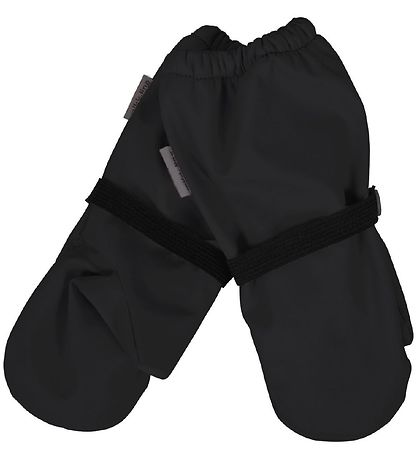 Mikk-Line Fäustlinge m. Fleece - PU - Schwarz