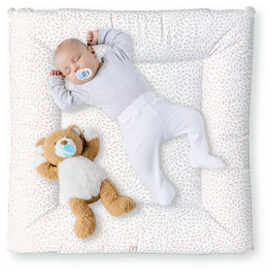 Bianconiglio Kids® Wickelauflage für Waschmaschine FLAFFI ANTHERA sand 60 x 60 cm