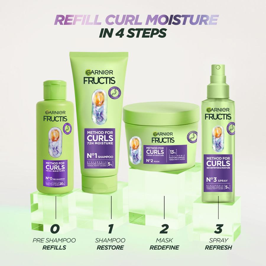 Garnier Fructis Method for Curls Moisturizing Hair Mask For Curly Hair 370ml