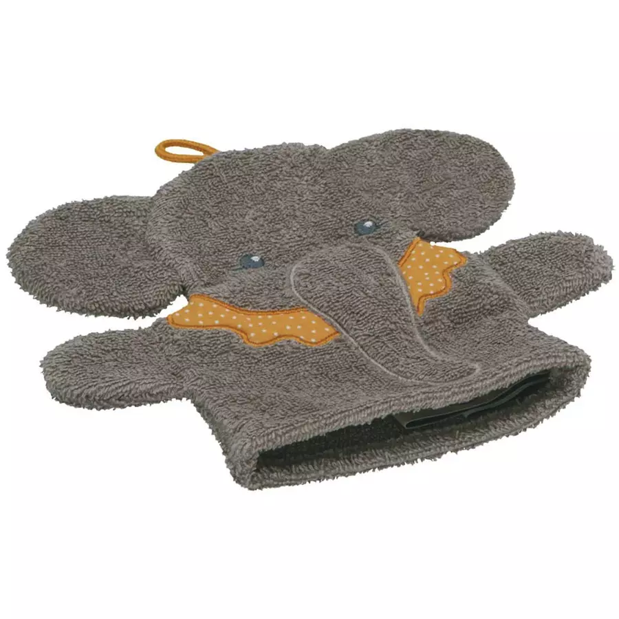 Sterntaler Spiel-Waschhandschuhe Eddy grau