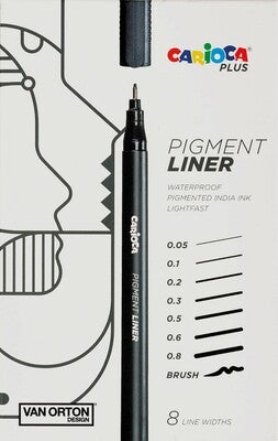 Carioca PLUS Pignmentliner 8-Pakk