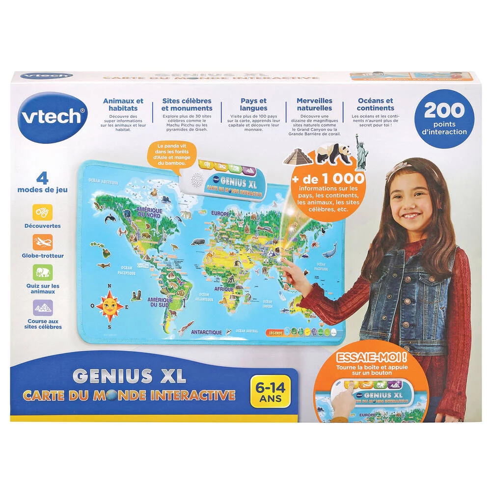 GENIUX XL - CARTE DU MONDE INTERACTIVE