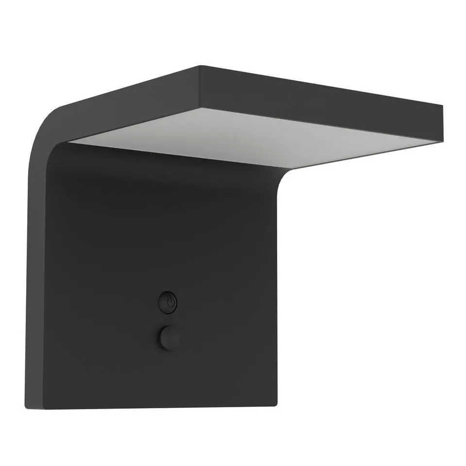 EGLO Spiante Solar Wandlamp - LED - 14 cm - Zwart/Wit
