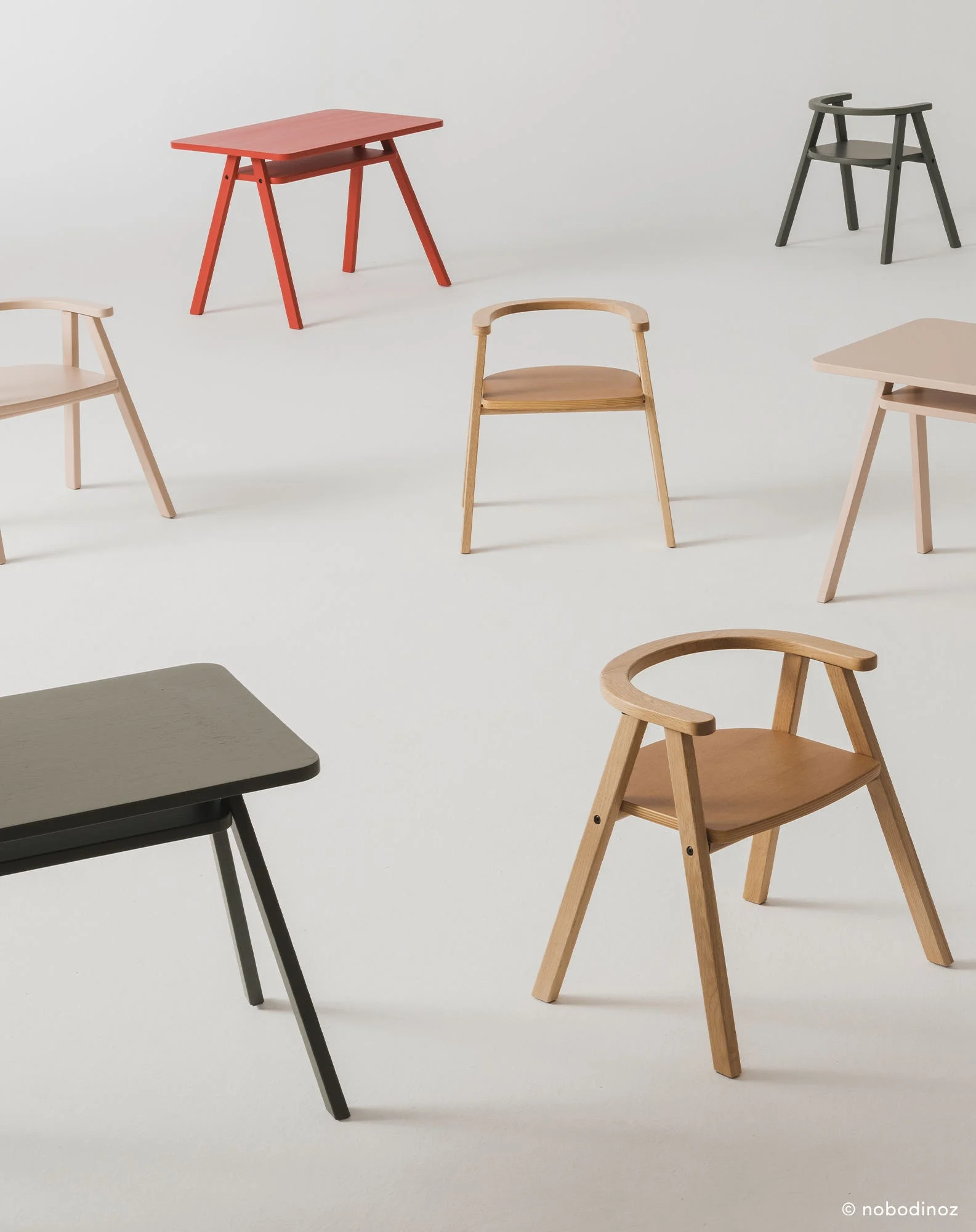 Bureau enfant growing green | Rouge