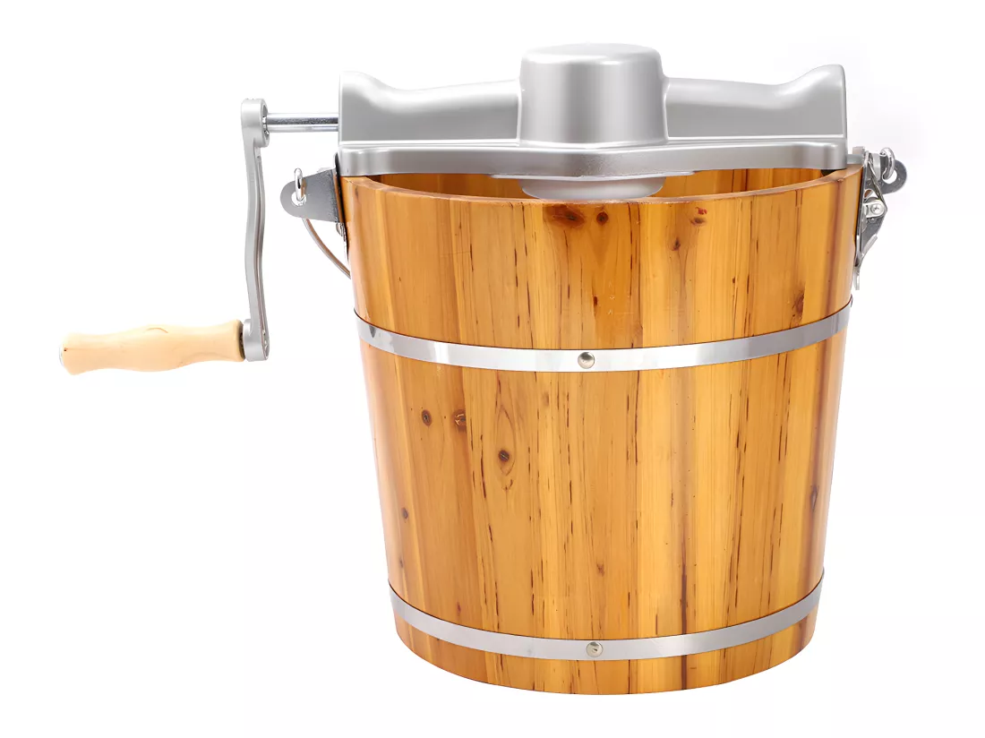 Sorbetière électrique GIVRETO en bois 3.5 L