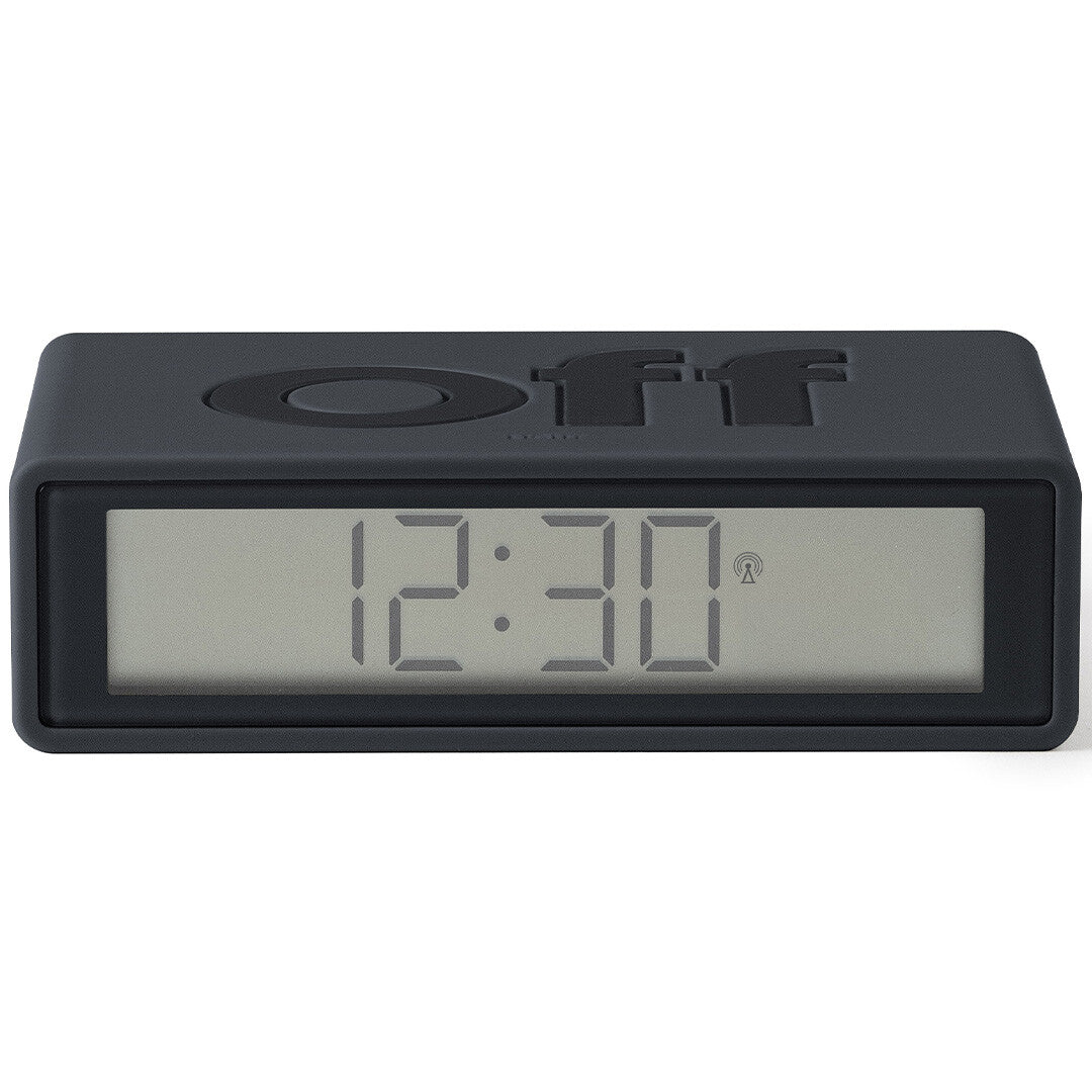 Lexon flip classic digitale wekker - dark grey