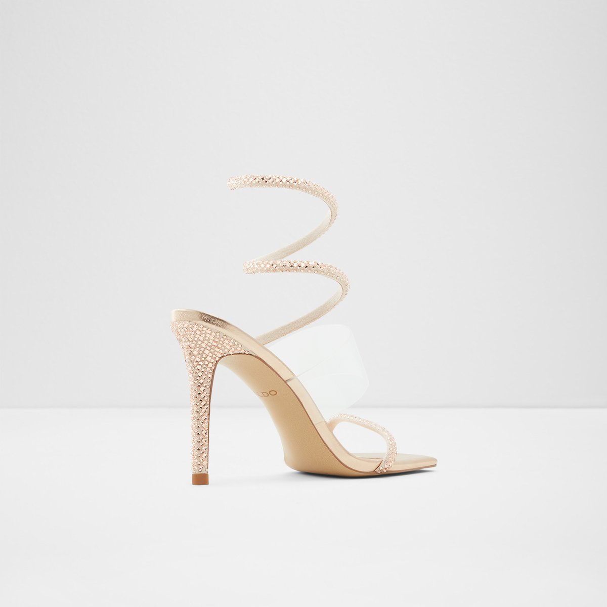 Selima Rose Gold Women Heeled sandals