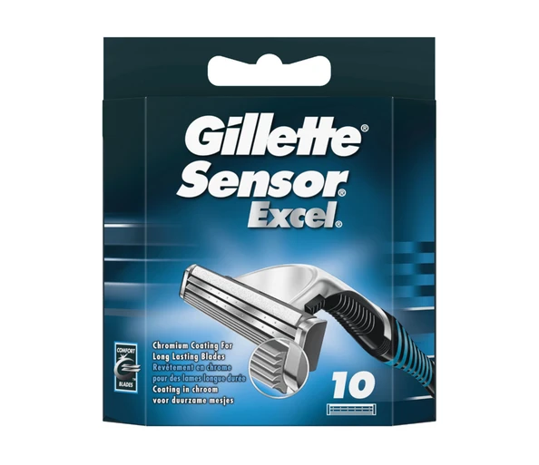 Gillette Sensor Excel Rasierklingen 10 Stück