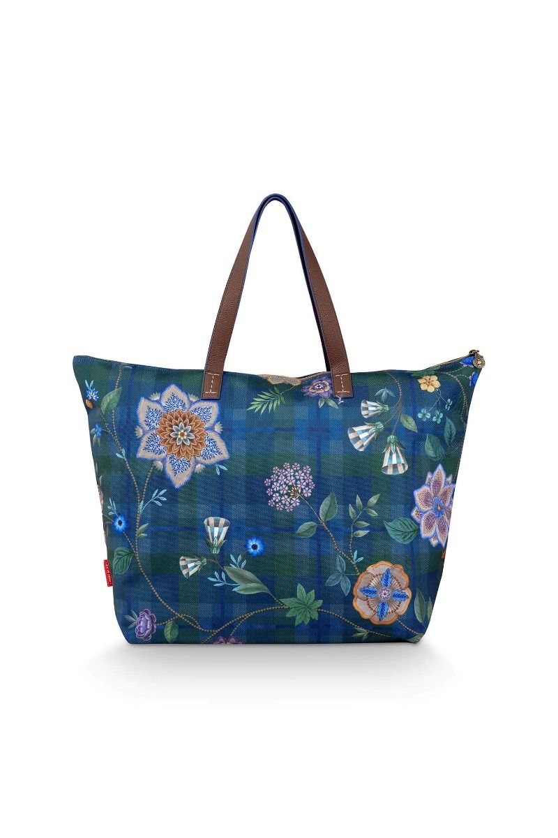 Pip Studio Tote Bag Tilda Flores Felices Dark Blue
