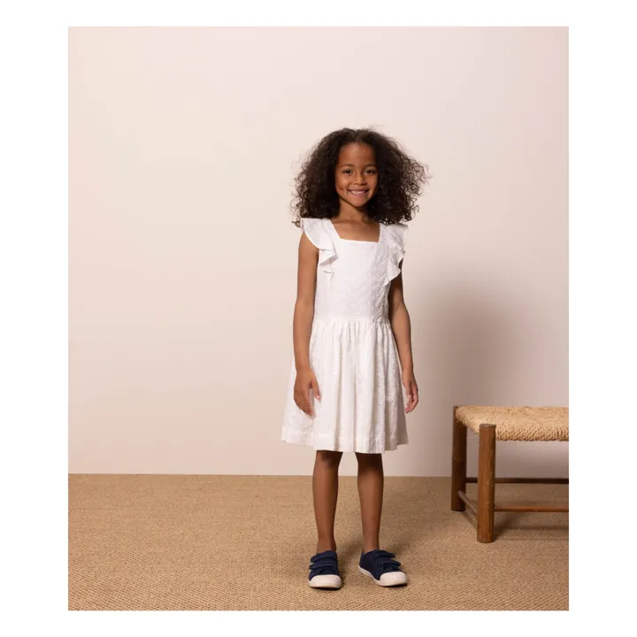 Petit Bateau Robe Broderie Anglaise | Ecru