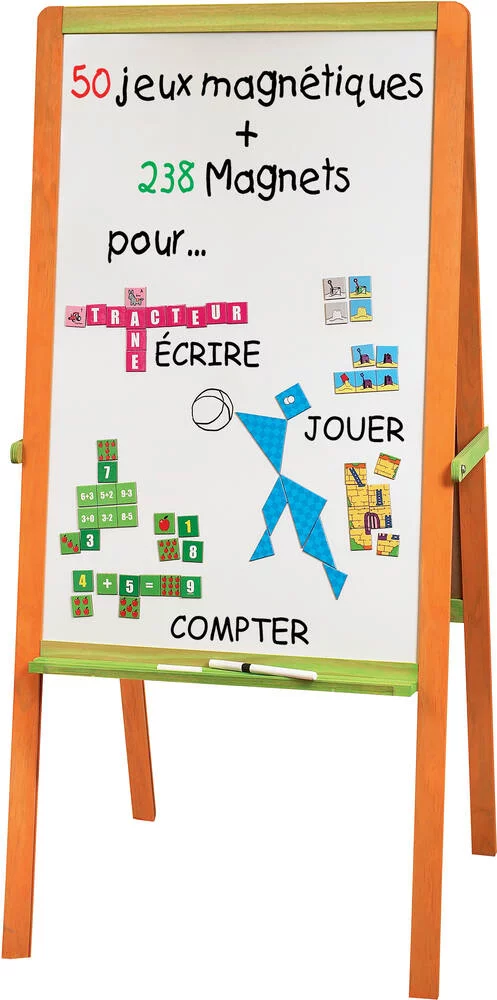 -MAXI TABLEAU DOUBLE FACE + 238 MAGNETS