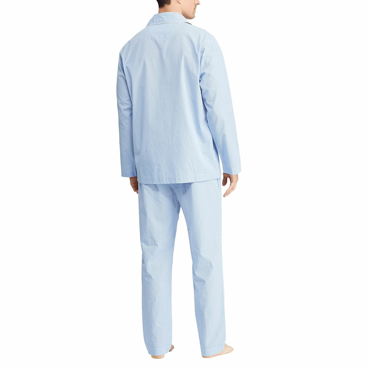 POLO RALPH LAUREN<br>Pijama comprido em popeline xadrez