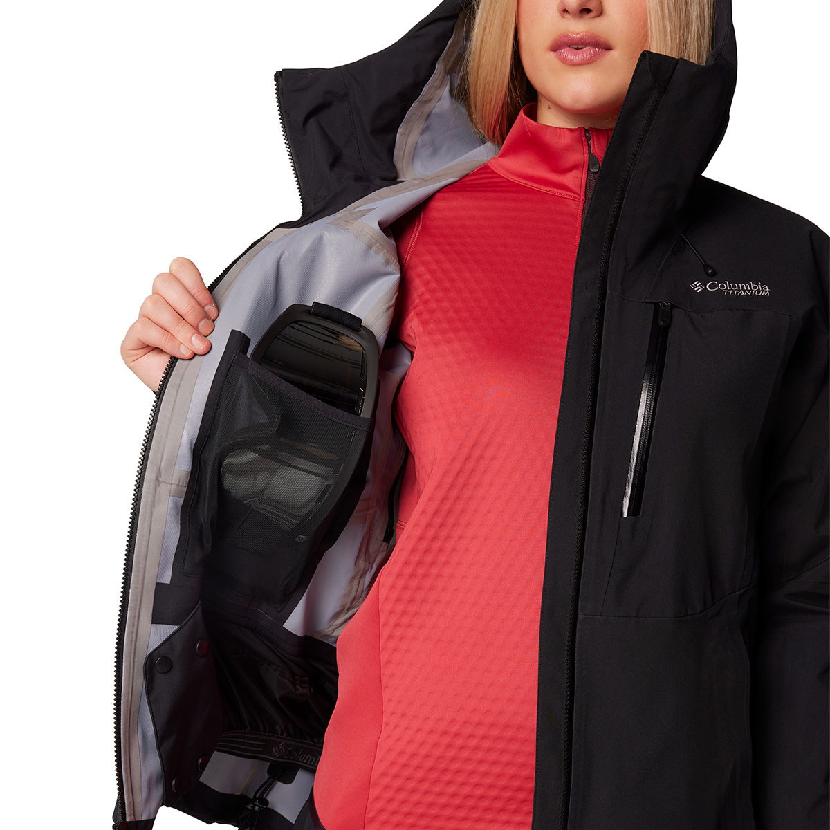 Columbia Platinum Peak II 3-lags skijakke, dame (Black)