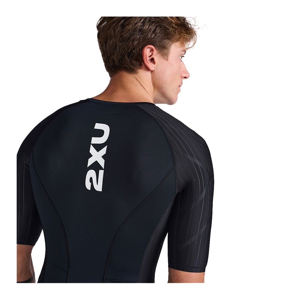 2xu AERO FZ - Combinaison trifonction shorty 6mm Homme black/white